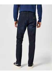 Wrangler - WRANGLER MĘSKIE SPODNIE JEANSOWE TEXAS SLIM DEEP BLUE BLACK 112355027 W12S017421