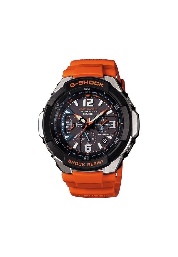 G-Shock - G-SHOCK ZEGAREK GravityMaster GW-3000M-4AER. Rodzaj zegarka: cyfrowe. Materiał: tworzywo sztuczne. Styl: sportowy