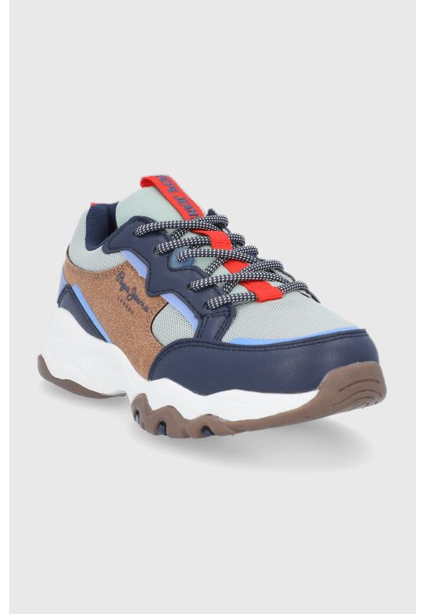 Pepe Jeans Buty dziecięce Monster Boys Mono. Nosek buta: okrągły. Zapięcie: sznurówki. Materiał: guma