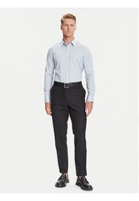 Calvin Klein Koszula LV04LB145G Błękitny Slim Fit. Kolor: niebieski. Materiał: bawełna #5