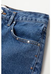 mango - Mango - Szorty jeansowe Paty. Okazja: na co dzień. Kolor: turkusowy. Materiał: jeans. Styl: casual #5