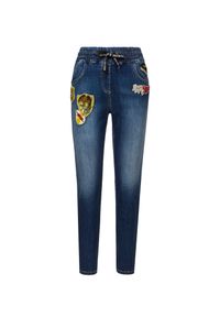 Aeronautica Militare - Jeansy AERONAUTICA MILITARE. Materiał: jeans. Długość: długie. Wzór: moro, nadruk, kolorowy, haft, aplikacja. Styl: militarny #1