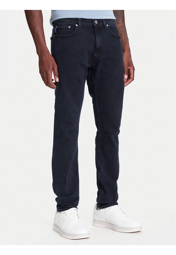 Hugo - HUGO Jeansy Zane 50541548 Granatowy Extra Slim Fit. Kolor: niebieski