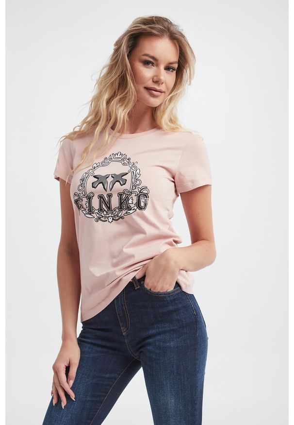 Pinko - T-shirt damski Bussolotto PINKO