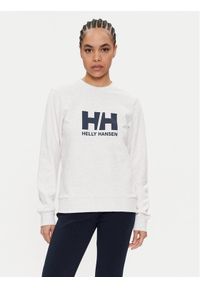 Helly Hansen Bluza Logo 2.0 34462 Biały Regular Fit. Kolor: biały. Materiał: bawełna