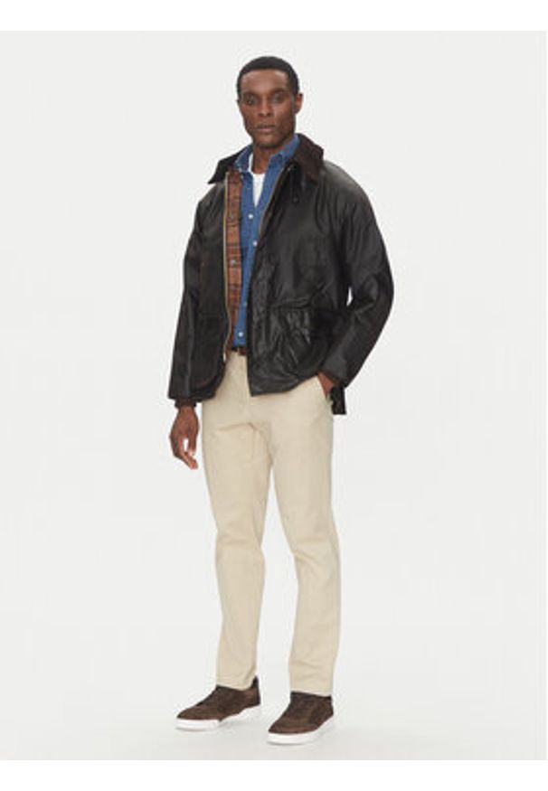 Barbour Kurtka przejściowa Bedale MWX0018RU52 Brązowy Relaxed Fit. Kolor: brązowy. Materiał: bawełna