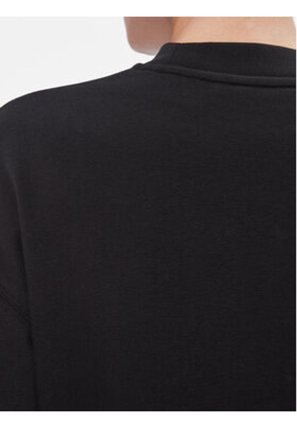 Calvin Klein Bluza Metallic Micro Logo Sweatshirt K20K206961 Czarny Regular Fit. Kolor: czarny. Materiał: syntetyk, bawełna