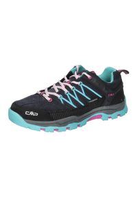 Buty trekkingowe dziecięce CMP KIDS RIGEL LOW zamszowe wodoodporne Clima Protect. Kolor: niebieski. Materiał: zamsz. Sport: turystyka piesza