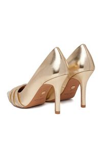 Nine West Szpilki CEO-MARIAM-01 Złoty. Kolor: złoty. Materiał: syntetyk, materiał. Obcas: na szpilce