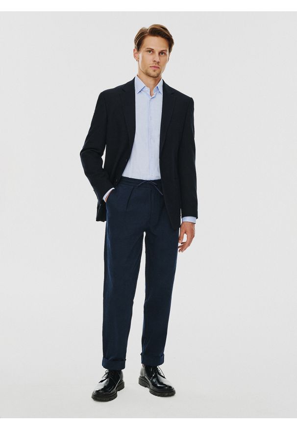 Pako Lorente - PAKO LORENTE – Bawełniane spodnie męskie casual. Okazja: na co dzień. Materiał: bawełna. Wzór: gładki. Styl: casual