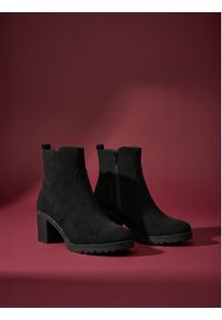 Clara Barson Botki CEO-HL0189101-B03 Czarny. Kolor: czarny. Materiał: materiał #7