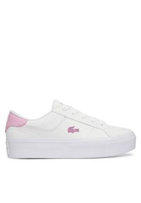 Lacoste Sneakersy Ziane Platform 51CFA0021 Biały. Kolor: biały. Materiał: skóra. Obcas: na platformie #1