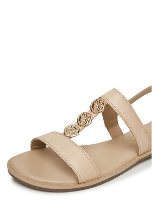 Lasocki Sandały WI16-FOXI-76 Beżowy. Kolor: beżowy. Materiał: skóra