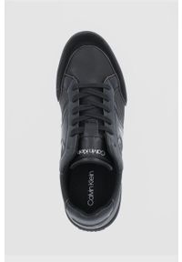 Calvin Klein Buty kolor czarny. Nosek buta: okrągły. Zapięcie: sznurówki. Kolor: czarny. Materiał: guma #4