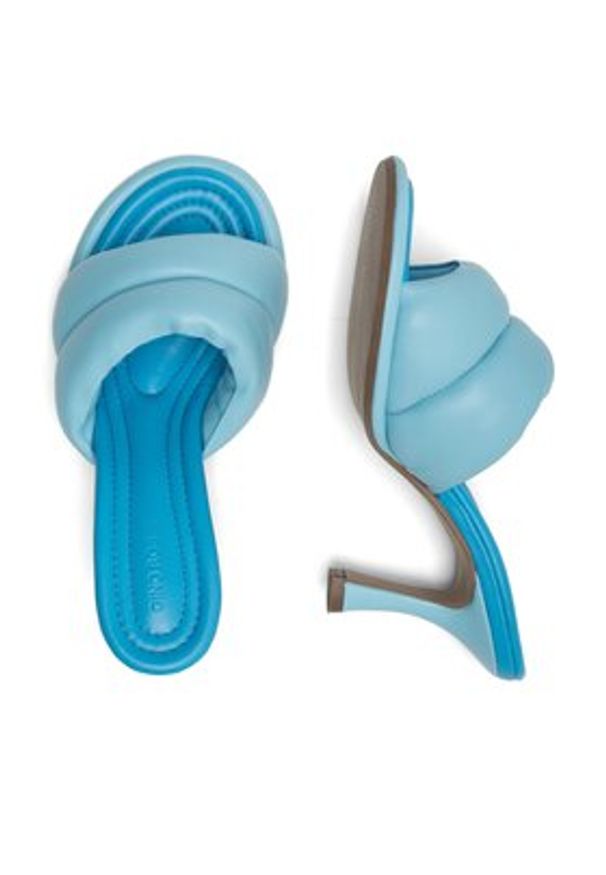 Gino Rossi Klapki VITORIA-01 Niebieski. Kolor: niebieski. Materiał: skóra