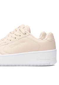 Champion Sneakersy Rebound Platform Low S11473-MS042 Beżowy. Kolor: beżowy. Materiał: skóra. Obcas: na platformie #3
