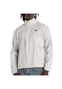 Kurtka męska New Balance MJ61U1I9GYM - szara. Kolor: szary. Materiał: materiał, nylon. Sezon: jesień, wiosna #1