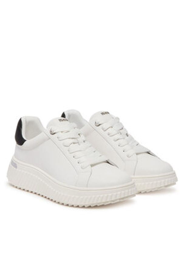 DKNY Sneakersy Lobeco K1530142 Biały. Kolor: biały. Materiał: skóra
