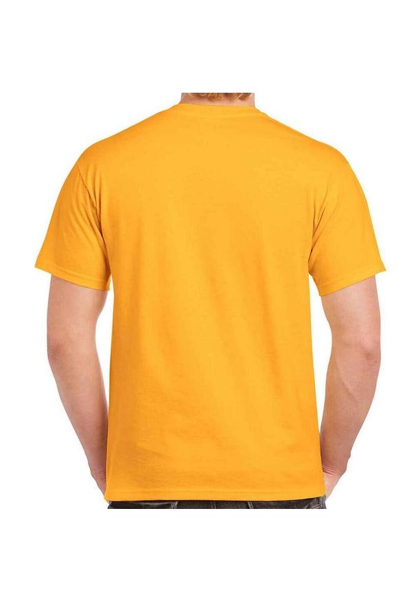 GILDAN - Ultra Bawełniana Koszulka Unisex Dla Dorosłych. Kolor: żółty. Materiał: bawełna