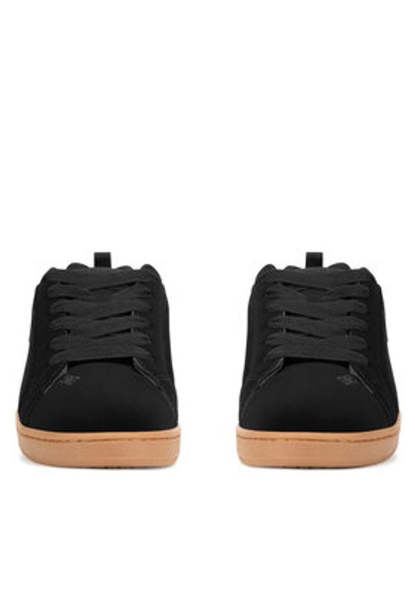 DC Shoes Sneakersy COURT GRAFFIK 300529-BGM Czarny. Kolor: czarny. Materiał: nubuk, skóra