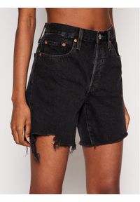 Levi's® Szorty jeansowe 501™ 85833-0016 Czarny Regular Fit. Kolor: czarny. Materiał: bawełna, jeans