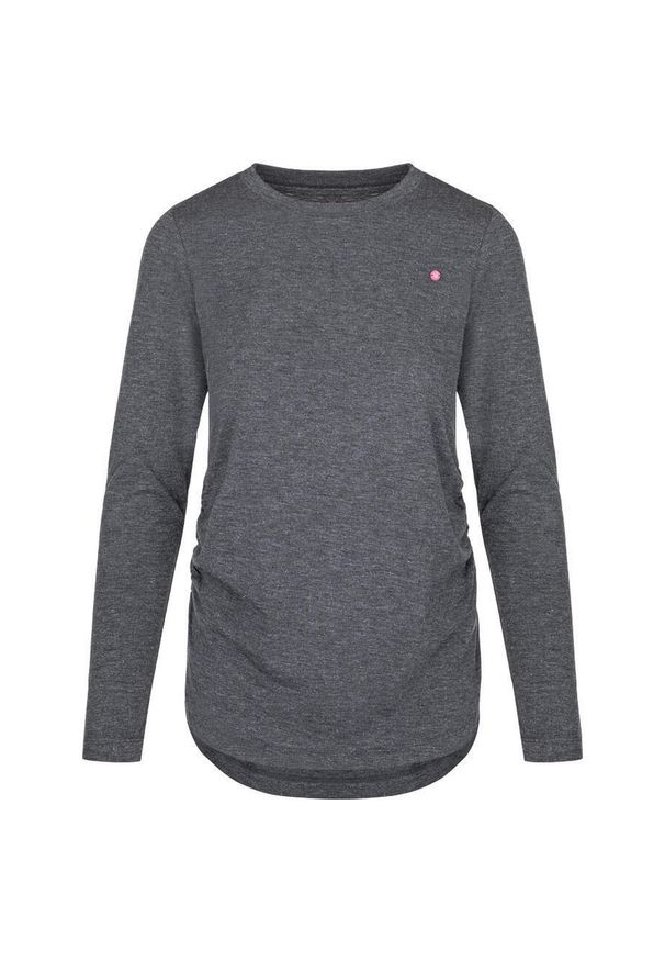 Lowa - Czarne T-shirt dla kobiet Loap Baxana L - Bawełna i Stretch. Kolor: czarny. Materiał: bawełna. Długość rękawa: długi rękaw. Styl: elegancki