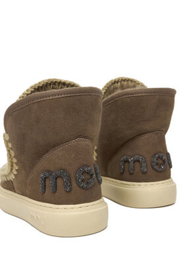 Mou Śniegowce MU.FW411001A Szary. Kolor: szary. Materiał: zamsz, skóra