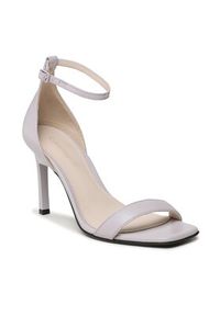 Calvin Klein Sandały Geo Stiletto Sandal 90Hh HW0HW01610 Fioletowy. Kolor: fioletowy. Materiał: skóra #4