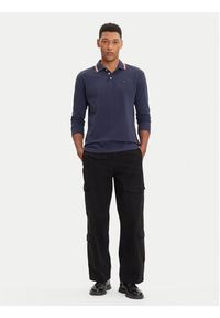 Wrangler Polo 112371506 Granatowy Regular Fit. Typ kołnierza: polo. Kolor: niebieski. Materiał: bawełna #2