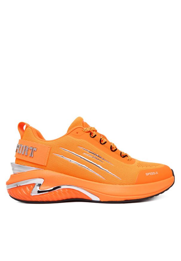 Plein Sport Sneakersy FAES USC0779 STE003N Pomarańczowy. Kolor: pomarańczowy. Materiał: materiał