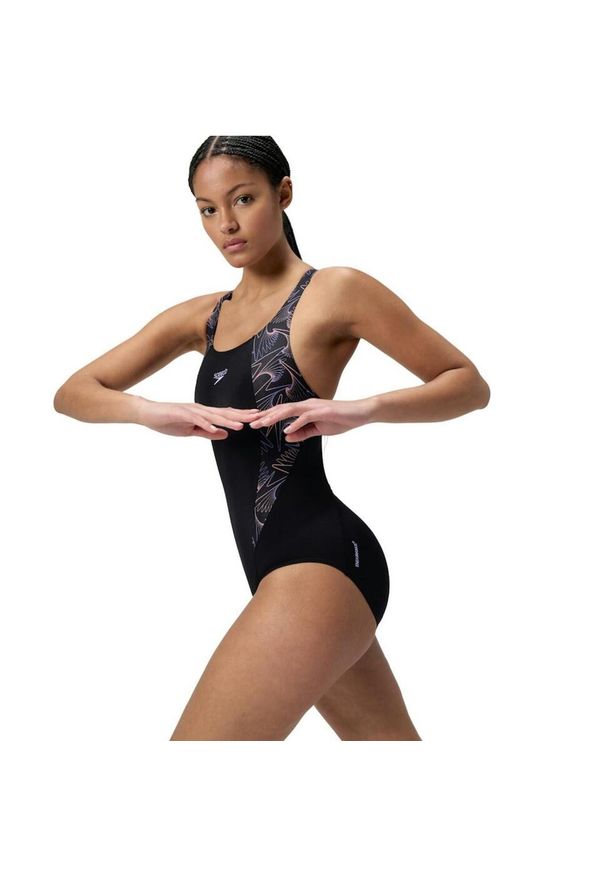 Damski kostium kąpielowy 1-częściowy Speedo Eco+ Hyperboom Splice Muscleb. Kolor: czarny