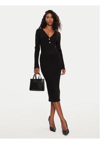 Morgan Sukienka dzianinowa 242-RMBROOK Czarny Slim Fit. Kolor: czarny. Materiał: wiskoza #4