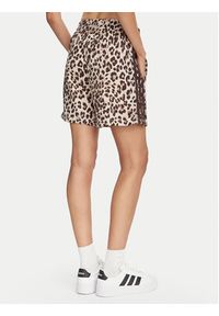 Adidas - adidas Szorty sportowe Seasonal Essentials Animal Print KH1551 Beżowy Regular Fit. Kolor: beżowy. Materiał: bawełna. Wzór: nadruk #3