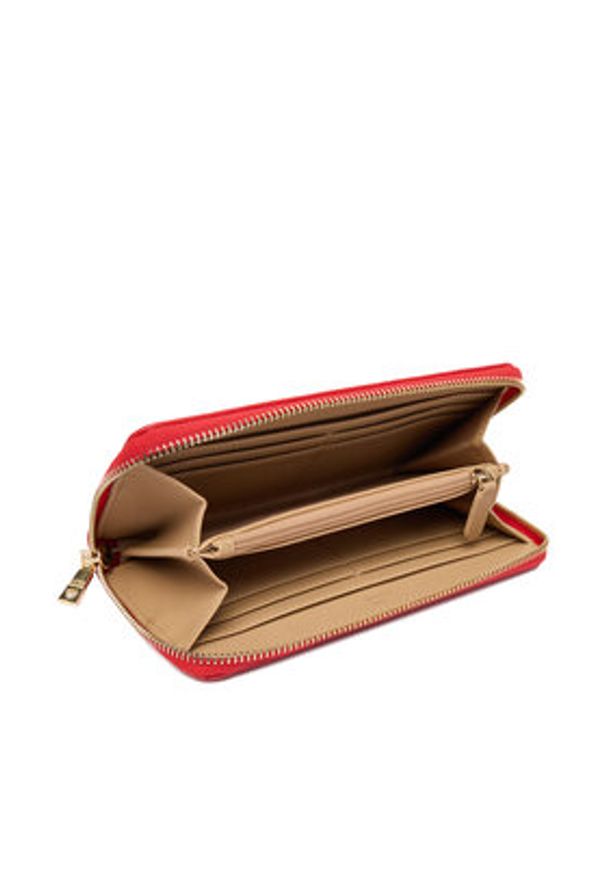 Love Moschino - LOVE MOSCHINO Portfel JC5600PP1OLA0500 Czerwony. Kolor: czerwony. Materiał: skóra