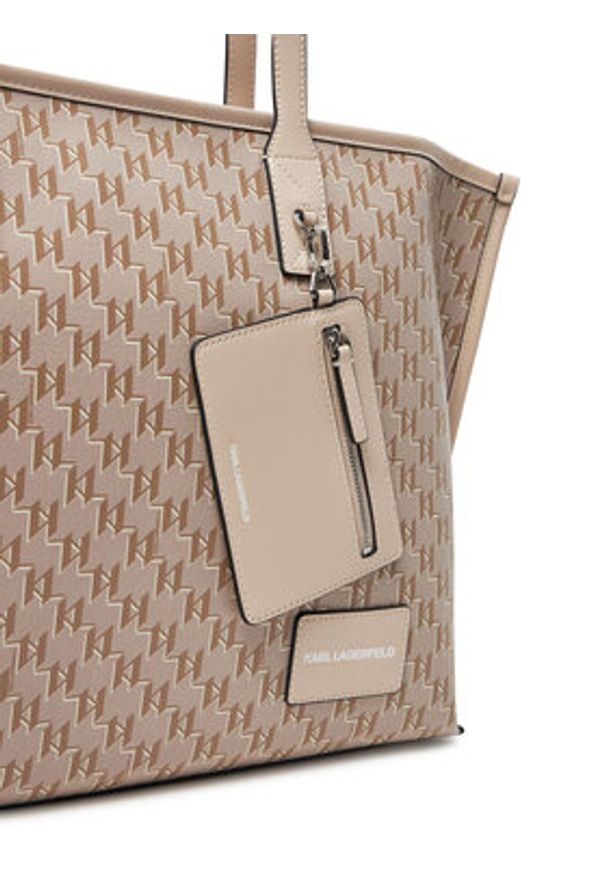 Karl Lagerfeld - KARL LAGERFELD Torebka A1W30183 Beżowy. Kolor: beżowy. Materiał: skórzane