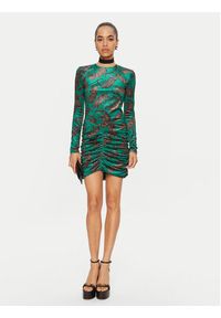 Just Cavalli Sukienka codzienna 77PAO920 Zielony Slim Fit. Okazja: na co dzień. Kolor: zielony. Materiał: syntetyk. Typ sukienki: proste. Styl: casual #5