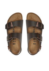 Birkenstock Sandały Milano Bs 34103 Brązowy. Kolor: brązowy. Materiał: skóra #4