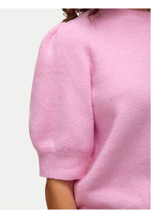 Vero Moda Sweter Doffy 10278313 Różowy Regular Fit. Kolor: różowy. Materiał: syntetyk