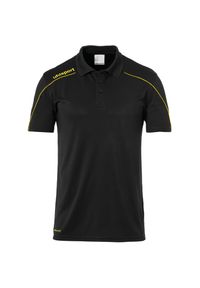 UHLSPORT - Polo Uhlsport Stream 22. Typ kołnierza: polo. Kolor: wielokolorowy, żółty, czarny. Materiał: poliester, materiał. Sport: piłka nożna, fitness #1