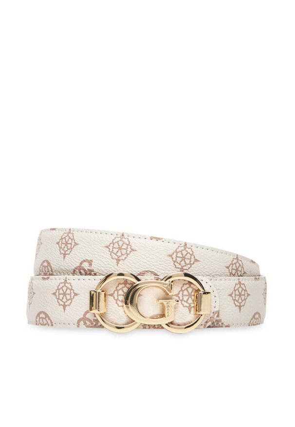 Guess Pasek Damski BW9244 P5330 Écru. Materiał: skóra