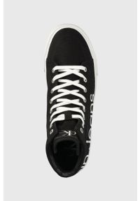 Calvin Klein Jeans trampki YM0YM00308.BDS męskie kolor czarny. Nosek buta: okrągły. Zapięcie: sznurówki. Kolor: czarny. Materiał: guma. Szerokość cholewki: normalna #4