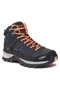 CMP Trekkingi Rigel Mid Wmn Trekking Shoe Wp 3Q12946 Szary. Kolor: szary. Materiał: skóra, zamsz