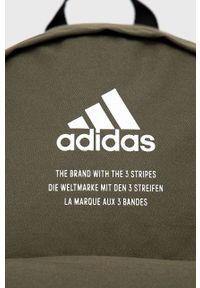 Adidas - adidas Plecak męski kolor zielony duży gładki. Kolor: zielony. Materiał: materiał. Wzór: gładki