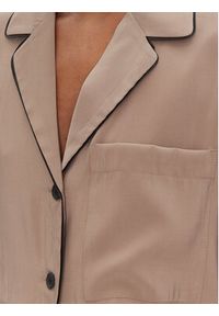 ACCESS FASHION Koszula 53-7043-405 Beżowy Loose Fit. Kolor: beżowy. Materiał: syntetyk