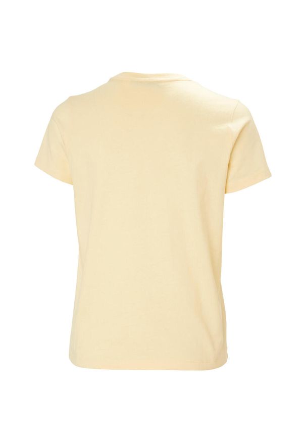 Koszulka damska Helly Hansen Core Graphic 2.0. Kolor: żółty. Materiał: bawełna