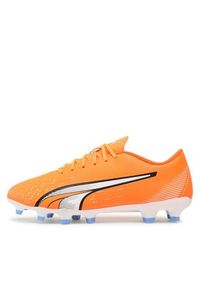 Puma Buty do piłki nożnej Ultra Play Fg/Ag Ultra 107224 01 Pomarańczowy. Kolor: pomarańczowy. Materiał: skóra