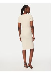 Rinascimento Sukienka koktajlowa CFC0127893003 Beżowy Slim Fit. Kolor: beżowy. Materiał: syntetyk. Styl: wizytowy #5