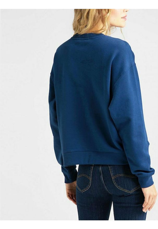 Lee - BLUZA DAMSKA LEE CREW SWS WASHED BLUE L53LJSLR 112112398