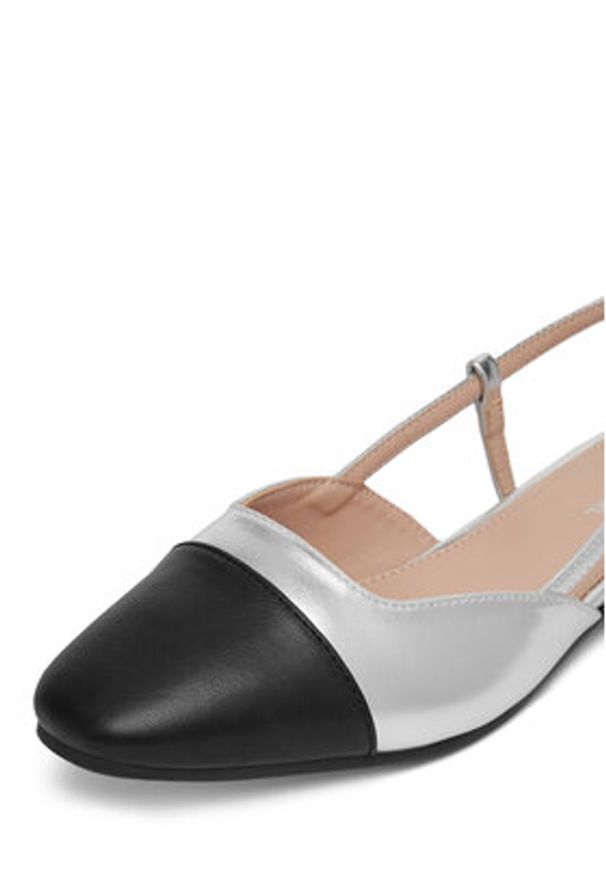 Clara Barson Baleriny WS24040-04 Srebrny. Kolor: srebrny. Materiał: skóra