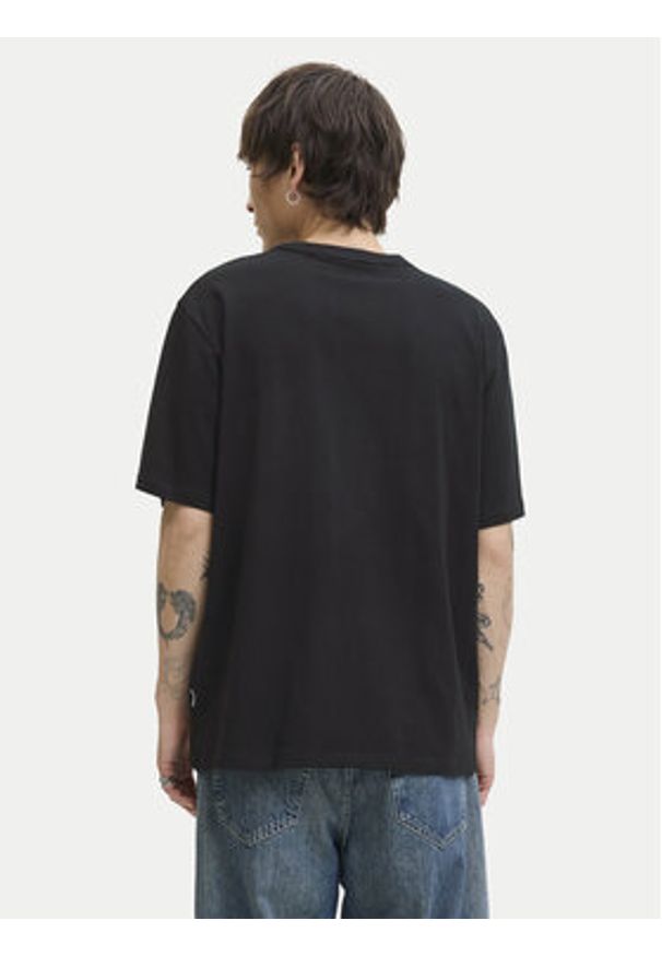 Jack & Jones T-Shirt Meadows Minimal 12283630 Czarny Loose Fit. Kolor: czarny. Materiał: bawełna